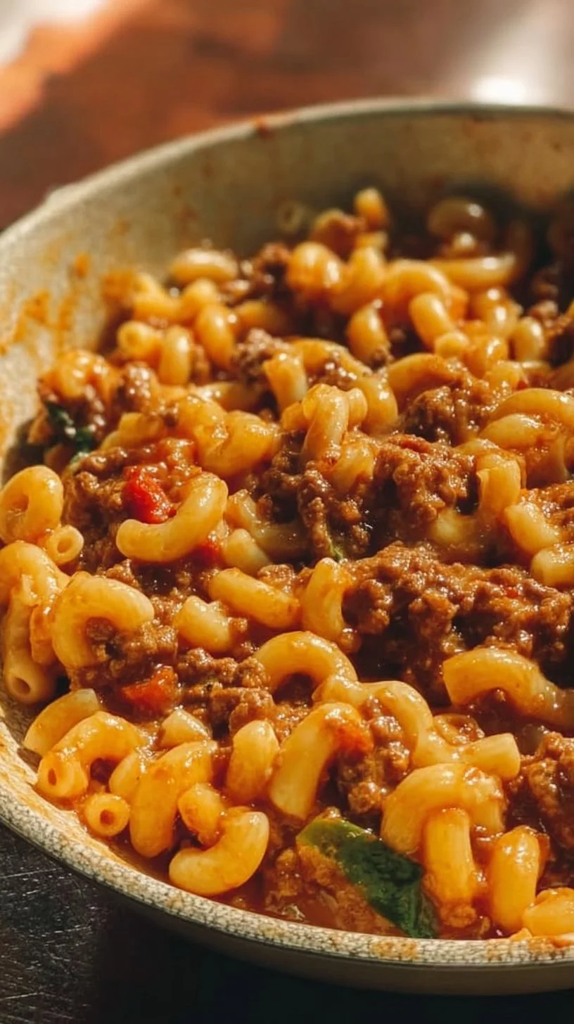 Easy, Healthy Mac and Beef
