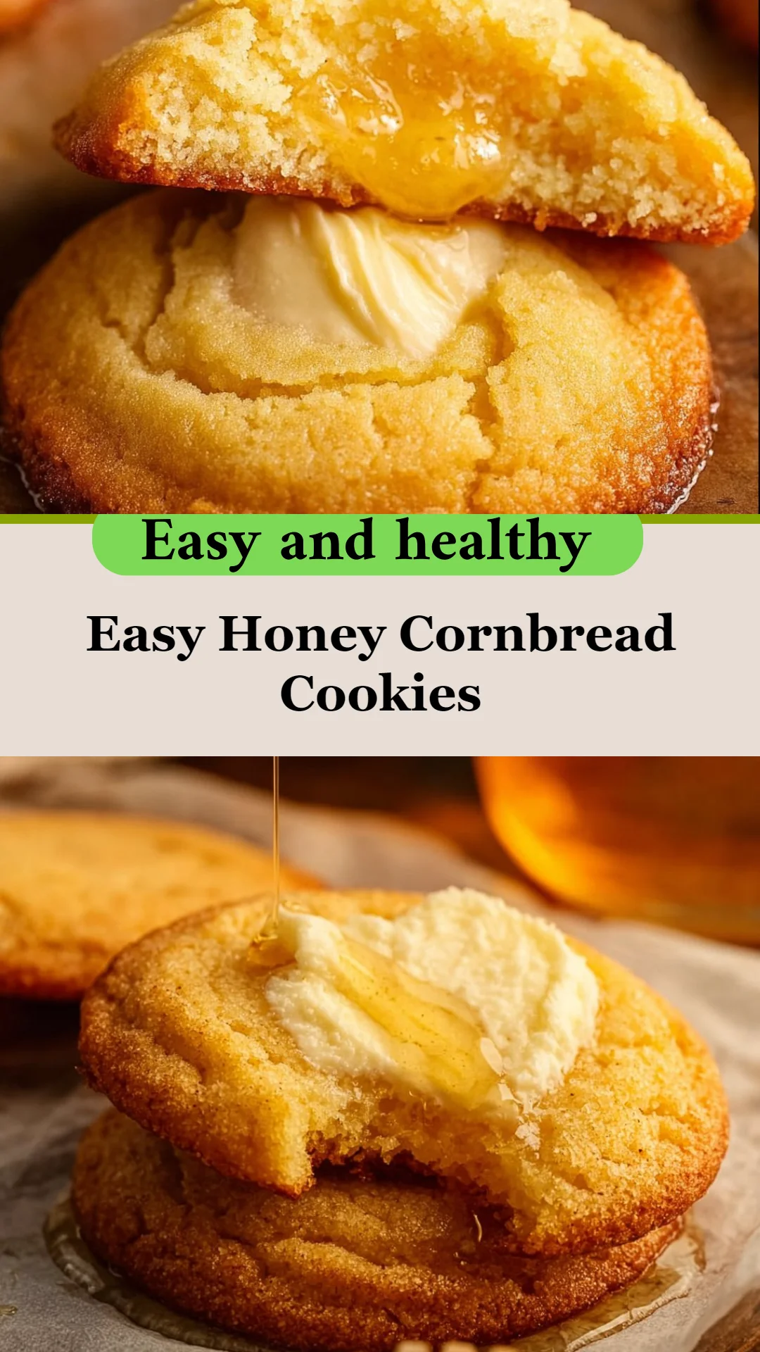 Easy Honey Cornbread Cookies