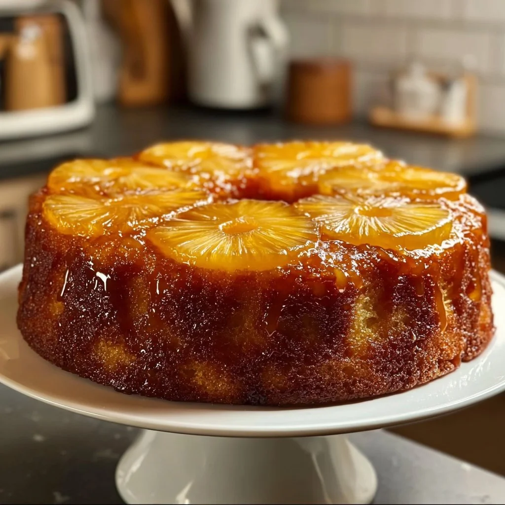 Pineapple Pound Cake with Pineapple Glaze