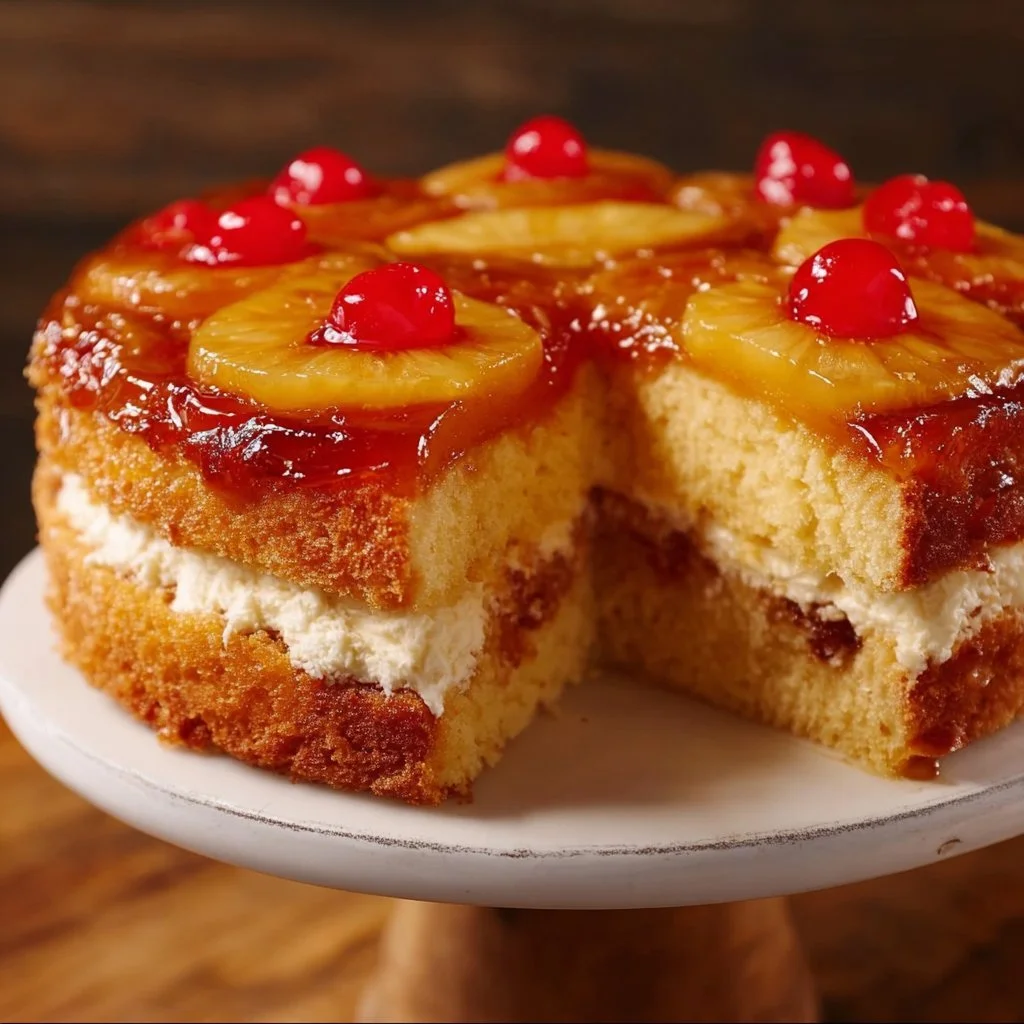Pineapple Upside-Down Cheesecake