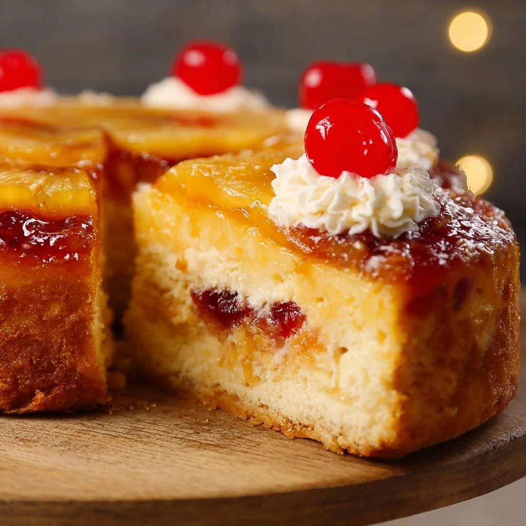 Pineapple Upside-Down Cheesecake