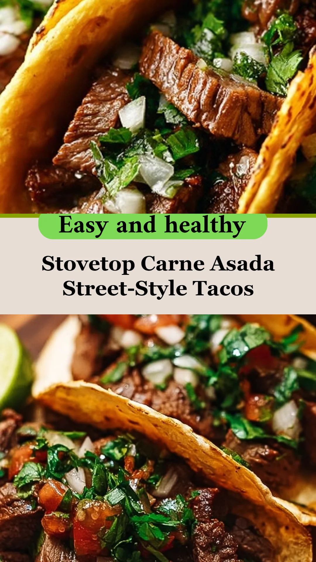 Stovetop Carne Asada Street-Style Tacos