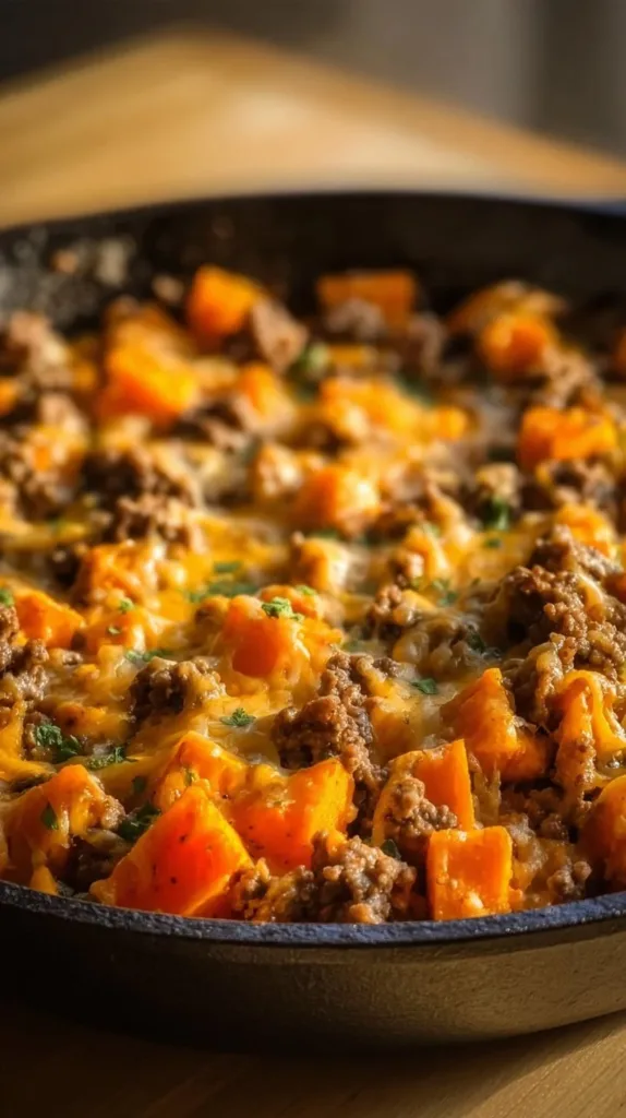 Tex-Mex Ground Beef & Sweet Potato Skillet tex mex ground beef sweet potato skillet 2026 04 28 095227 574x1024 1